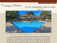 Tablet Screenshot of crossingsofbellevueapts.com